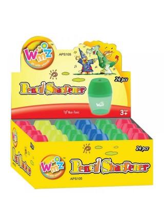 WMZ Точилка пластиковая APS105, 1 отверстие, контейнер, ассорти