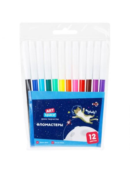ArtSpace Фломастеры "Космические приключения" 12цв.