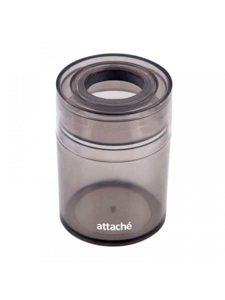 Attache Скрепочница магнитная, пластиковая, серая