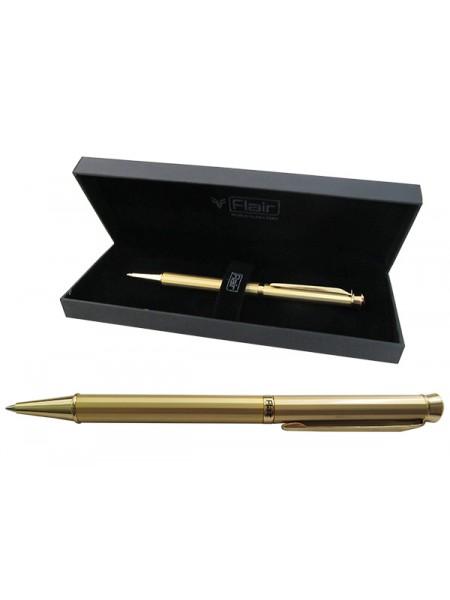 Flair Ручка шариковая автоматическая в футляре Р-11, CRISTAL, золотой сатин