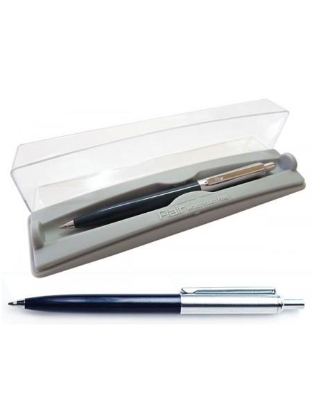 Flair Ручка шариковая автоматическая в футляре Р-16, HALF METAL, синий корпус