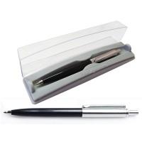 Flair Ручка шариковая автоматическая в футляре Р-16, HALF METAL, черный корпус