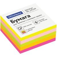 OfficeSpace Самоклеящийся блок 76*76мм, 400л, 5 неоновых цветов