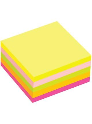 OfficeSpace Самоклеящийся блок 76*76мм, 400л, 5 неоновых цветов OfficeSpace Самоклеящийся блок 76*76мм, 400л, 5 неоновых цветов