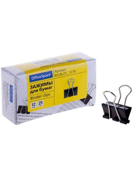 OfficeSpace Зажим для бумаг 25 мм, черный OfficeSpace Зажим для бумаг 25 мм, черный