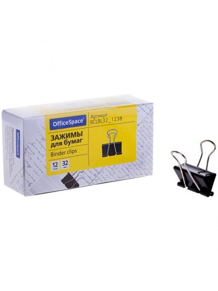 OfficeSpace Зажим для бумаг 32 мм, черный OfficeSpace Зажим для бумаг 32 мм, черный