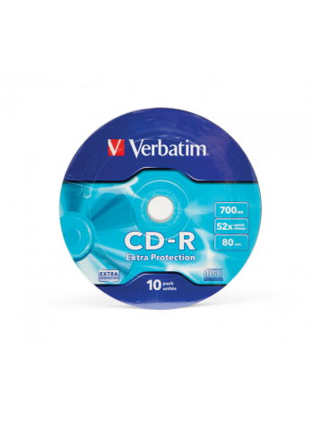 Verbatim CD-R диск 700Mb 52х DL Extra Protection, по 10 шт. в пленке