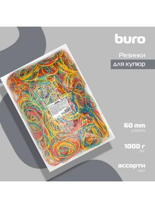 BURO Резинка канцелярская 1000 гр., 60 мм, ассорти BURO Резинка канцелярская 1000 гр., 60 мм, ассорти