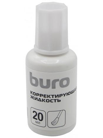 BURO Жидкость корректирующая  на основе растворителя, кисточка, 20мл