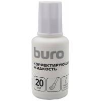 BURO Жидкость корректирующая  на водной основе, кисточка, 20мл