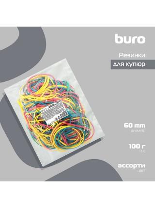 BURO Резинка канцелярская 100 гр., 60 мм, ассорти BURO Резинка канцелярская 100 гр., 60 мм, ассорти