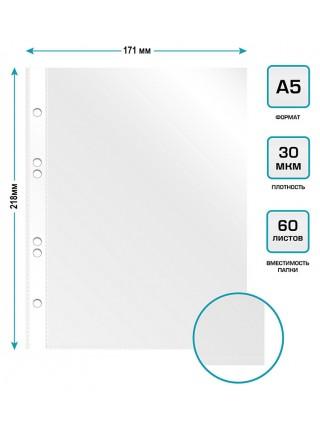 БЮРОКРАТ Папка-вкладыш "Премиум", ф.А5+, 30 мкм, глянцевый (100 шт/уп) БЮРОКРАТ Папка-вкладыш "Премиум", ф.А5+, 30 мкм, глянцевый (100 шт/уп)