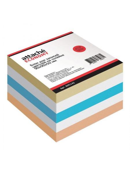 Attache Блок для заметок  9*9*5 цветной, проклеенный