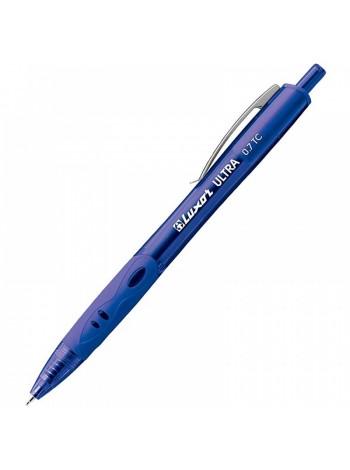 LUXOR Ручка шариковая автоматическая "Ultra", линия 0.5 мм, синяя, корпус синий