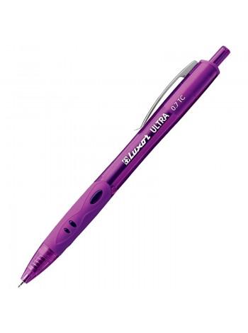 LUXOR Ручка шариковая автоматическая "Ultra", линия 0.5 мм, фиолетовая, корпус фиолетовый