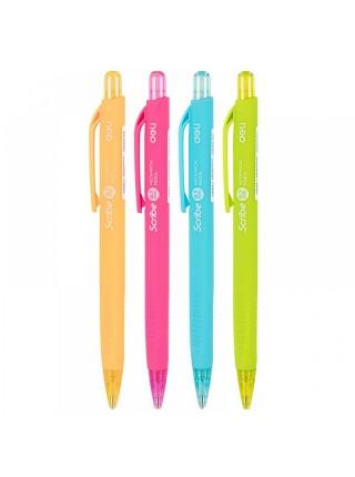 DELI Карандаш механический, 0,7мм, трёхгранный, с ластиком, ассорти