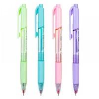 DELI Ручка шариковая автоматическая X-tream, синий стержень, линия 0.7мм, ассорти