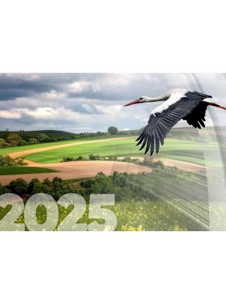 Календарь на 2025 год настенный трехблочный "Аист" Календарь на 2025 год настенный трехблочный "Аист"