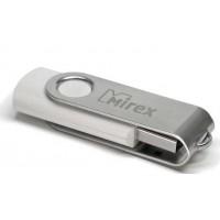 Mirex 64Gb USB FlashDrive SWIVEL WHITE, мет.откидная дужка на разъем