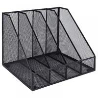 DELI Лоток вертикальный с 4 отделениями металлический