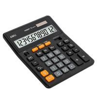 Deli Калькулятор настольный "M888T", 12-ти разрядный, пластик, черный