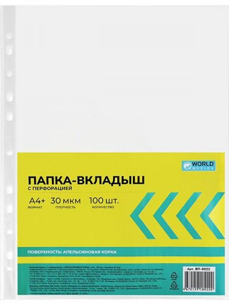 WorldOffice Файл матовый (100 шт/пч) A4+ 30мкм