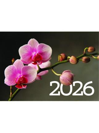 Календарь на 2026 год настенный трехблочный "Орхидея"