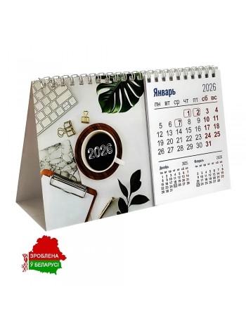 Календарь на 2026 год «Домик» Офис, со спиралью