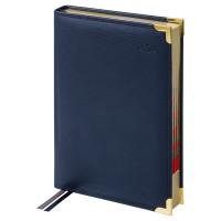 Delucci Ежедневник датированный 2026г., А5, 184л., кожа, гладкая кожа, зол. срез