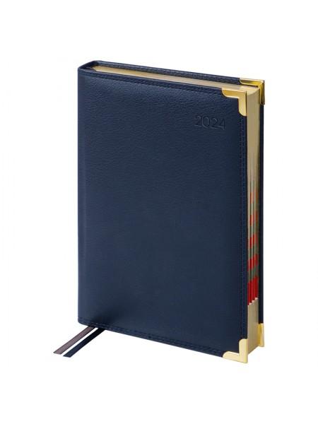 Delucci Ежедневник датированный 2026г., А5, 184л., кожа, гладкая кожа, зол. срез