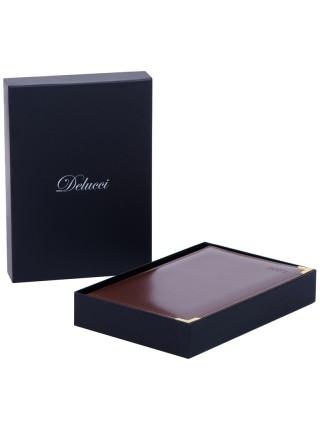 Delucci Ежедневник датированный 2026г., А5, 184л., кожа, гладкая кожа, зол. срез